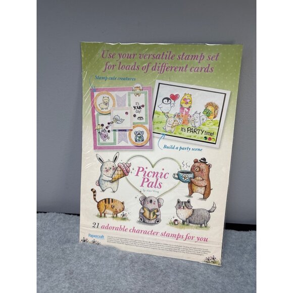 Picnic Pals Clear Stamps by Alice Wong for Scrapbooking & Crafting - Picture 3 of 5